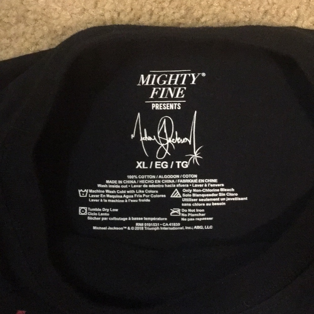 Mighty Fine Michael Jackson tee shirt XL - Picture 2 of 2